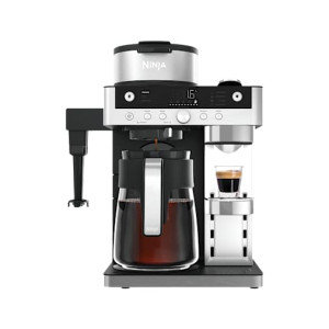 Machine à café 2-en-1 Ninja Prestige, filtre et capsules avec mousseur intégré   CFN802EU   par SharkNinja