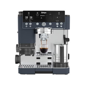 Machine à espresso Ninja Luxe Café Premier avec broyeur intégré Bleu cyber space   ES601EUCY   par SharkNinja