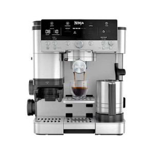 Machine à espresso Ninja Luxe Café Premier avec broyeur et mousseur intégrés Noir/Acier Inoxydable   ES601EU   par SharkNinja