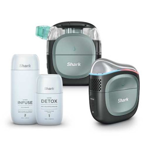 Appareil de soin du visage hydrofacial à domicile Shark FacialPro Glow + DePuffi - Noir profond Noir profond   FH320EUBK   par SharkNinja