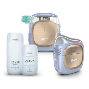 Appareil de soin du visage hydrofacial à domicile Shark FacialPro Glow + DePuffi - Lilas Doux Lilas doux   FH320EUPL   par SharkNinja