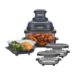 Air Fryer modulaire en verre Ninja CRISPi Cyber Space avec 4 récipients   FNGY2REC   par SharkNinja
