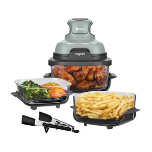 Air Fryer modulaire en verre Ninja CRISPi Sauge avec 3 récipients Sauge   FNSGFMLOT   par SharkNinja