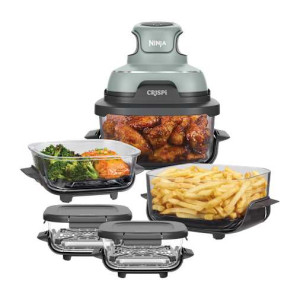 Air Fryer modulaire en verre Ninja CRISPi Sauge avec 5 récipients Sauge   FNSGPRLOT   par SharkNinja