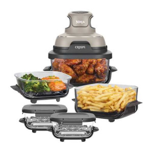 Air Fryer modulaire en verre Ninja CRISPi Beige avec 5 récipients Beige   FNSTPRLOT   par SharkNinja