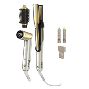 Multi-styler rotatif Shark Glam 4-en-1 sans dommages thermiques Or   HD6041SEU   par SharkNinja