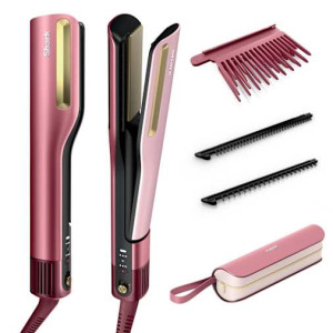 SilkiPro Straight Lisseur + Sèche-cheveux tout-en-un - Quartz Rose Quartz rose   HT401EUPK   par SharkNinja