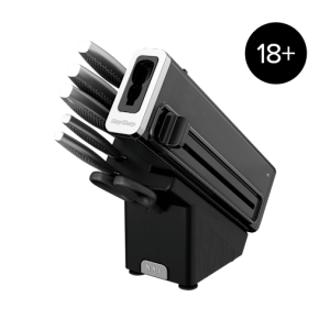 Bloc bois de 6 couteaux Ninja StaySharp en acier inoxydable Gris anthracite   K62006EUUK   par SharkNinja