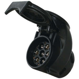 Wtyczka adapter 12V 13-pin 46x56,3x73mm czarny DIN/ISO 6120/11446