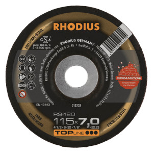 Tarcza do szlifowania 125x7x22 mm RHODIUS RS480