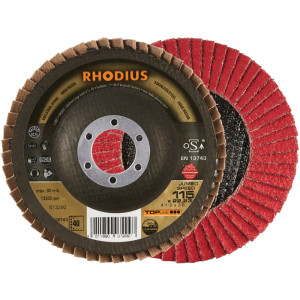 Tarcza ściernica wachlarzowa fi 125 mm K80 RHODIUS