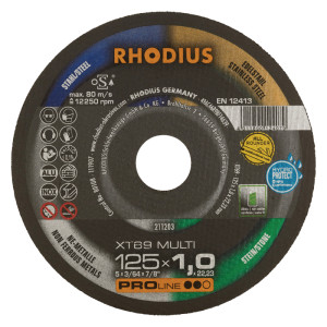 Tarcza do cięcia tnąca 125x1,0x22 mm RHODIUS XT69