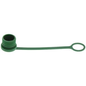Osłona wtyczki przeciwpyłowa DN12 36x2 zielona