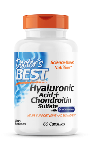 DOCTOR'S BEST Hyaluronic Acid + Chondroitin Sulfate with BioCell Collagen (60 kaps.)