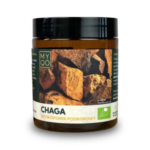 MYQO Chaga Błyskoporek Podkorowy BIO Proszek - 100g