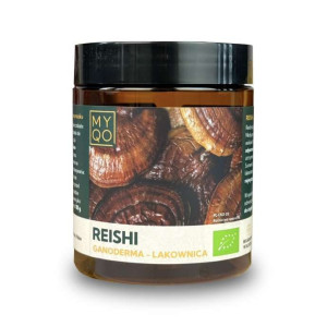 MYQO Reishi Lakownica Lśniąca Ganoderma Lucidum BIO 100g