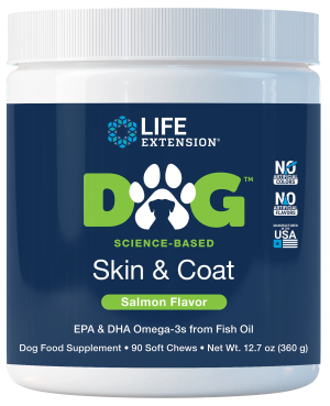 LIFE EXTENSION Dog Skin & Coat - Skóra i sierść (90 żujek)