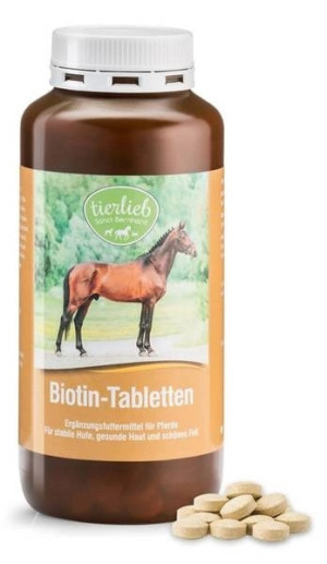 TIERLIEB Biotyna dla koni Witamina B7 (500 tabl.)