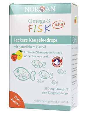 NORSAN Omega-3 Galaretka Rybna (45 żelek)