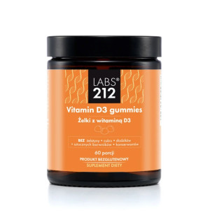 LABS212 Witamina D3 - Żelki z witaminą D3 (60 żelek)