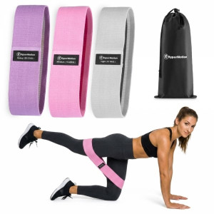 Zestaw gum oporowych na pośladki i biodra HyperMotion – 3 taśmy treningowe 14/22/31 kg