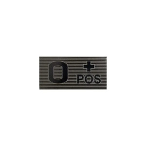 Naszywka 0 Rh+ blood type patch - Black/Boreal Green - PA-0P52-PES-BBG)
