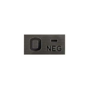 Naszywka 0 Rh- blood type patch - Black/Boreal Green - ( jeden rozmiar ) (PA-0N52-PES-BBG)