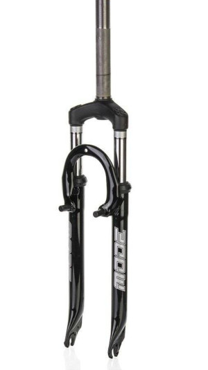 Widelec amortyzowany 26" Mode MD-711X - 25,4 x 240mm x 100 gwint skok 40mm, V-brake, czarny