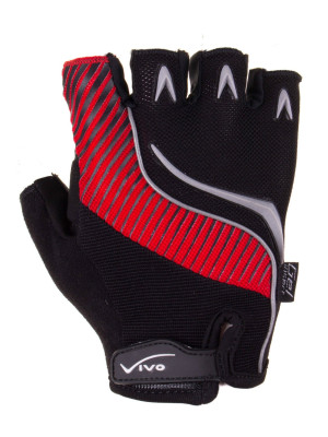 Rękawiczki rowerowe Vivo SB-01-7014-D czarno-czerwone