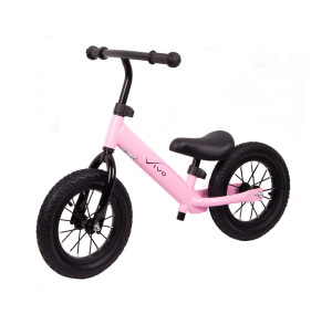 Rowerek biegowy Vivo V5027 12" pompowane koła pink-black