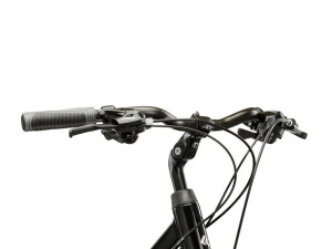 Rower damski trekkingowy Kross Trans 1.0 28 cali 17 cali czarno-srebrny