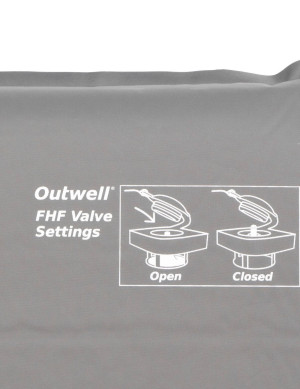 Mata samopompująca Outwell Sleepin Double 7.5 cm - black/grey