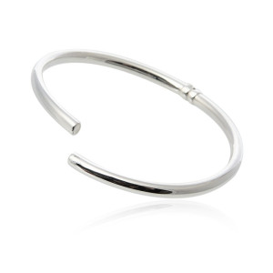Bransoletka srebrna bangle - elegancka biżuteria srebrna