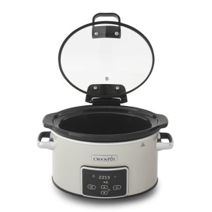 Wolnowar Crockpot 3,5l z uchylną pokrywą, kremowo-chromowy CSC060X