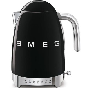 Czajnik z regulacją temperatury 1,7L  50's style Czarny Smeg (KLF04BLEU) --- OFICJALNY SKLEP Smeg