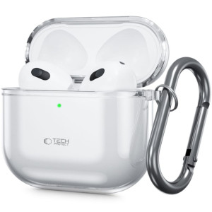 Etui Tech-Protect Flexair do Apple AirPods 4, przezroczyste