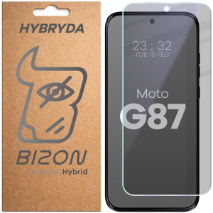 Prywatyzujące szkło hybrydowe Bizon Hybrid Shadow do Motorola Moto G87 5G, matowe
