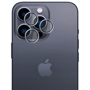 Osłony na aparat 3mk HARDY Lens Protection Pro 1 zestaw dla iPhone 16 Pro / 16 Pro Max, tytanowo-srebrne