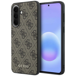 Etui Guess Hardcase Leather do Galaxy A57 5G, brązowe