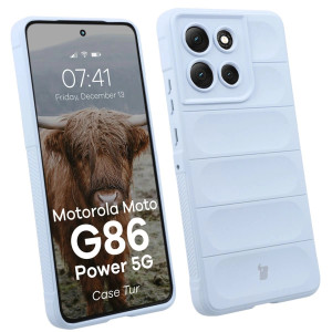 Pancerne etui Bizon Case Tur do Motorola Moto G86 5G / G86 Power 5G, jasnoniebieskie