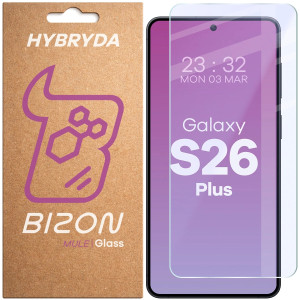 Elastyczne szkło hybrydowe Bizon Hybrid Mule do Galaxy S26 Plus