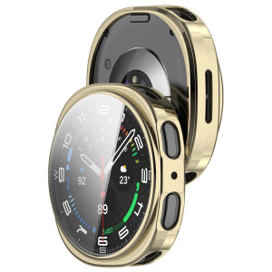 Etui z osłoną ekranu Bizon Case Watch Felipe do Galaxy Watch 9 / 8 40 mm, złote