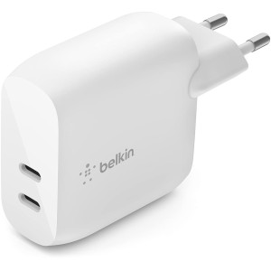 Ładowarka sieciowa 2x USB-C PD 3.0, 40W, Belkin Boost Wall Dual, biała