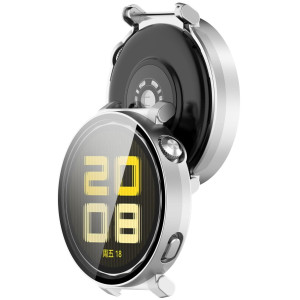 Etui ze szkłem do zegarka Bizon Case Watch Adamo do Huawei Watch GT 5 Pro 42 mm srebrne satynowe