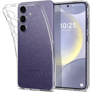 Etui Spigen Liquid Crystal Glitter do Galaxy S24, przezroczyste z brokatem