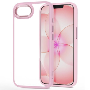 Etui z osłoną aparatu Tech-Protect Magmat do iPhone 17e / 16e, przezroczysto-różowe
