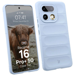 Pancerne etui Bizon Case Tur do Realme 16 Pro Plus 5G, jasnoniebieskie