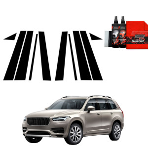 10w1 Czarna folia Grizz Protector na słupki do Volvo XC90 (2015-2020)
