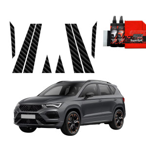8w1 Folia karbonowa Grizz Protector na słupki do Cupra Ateca (2020-2026)