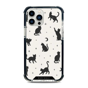 Etui ochronne do iPhone 12 Pro Max do MagSafe, Mobiwear Elite Bumper, kocia noc